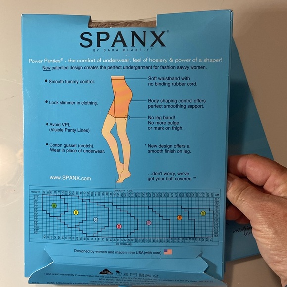 New Sealed package Spanx Power Panties by Sara Blakey Size D - Picture 6 of 9
